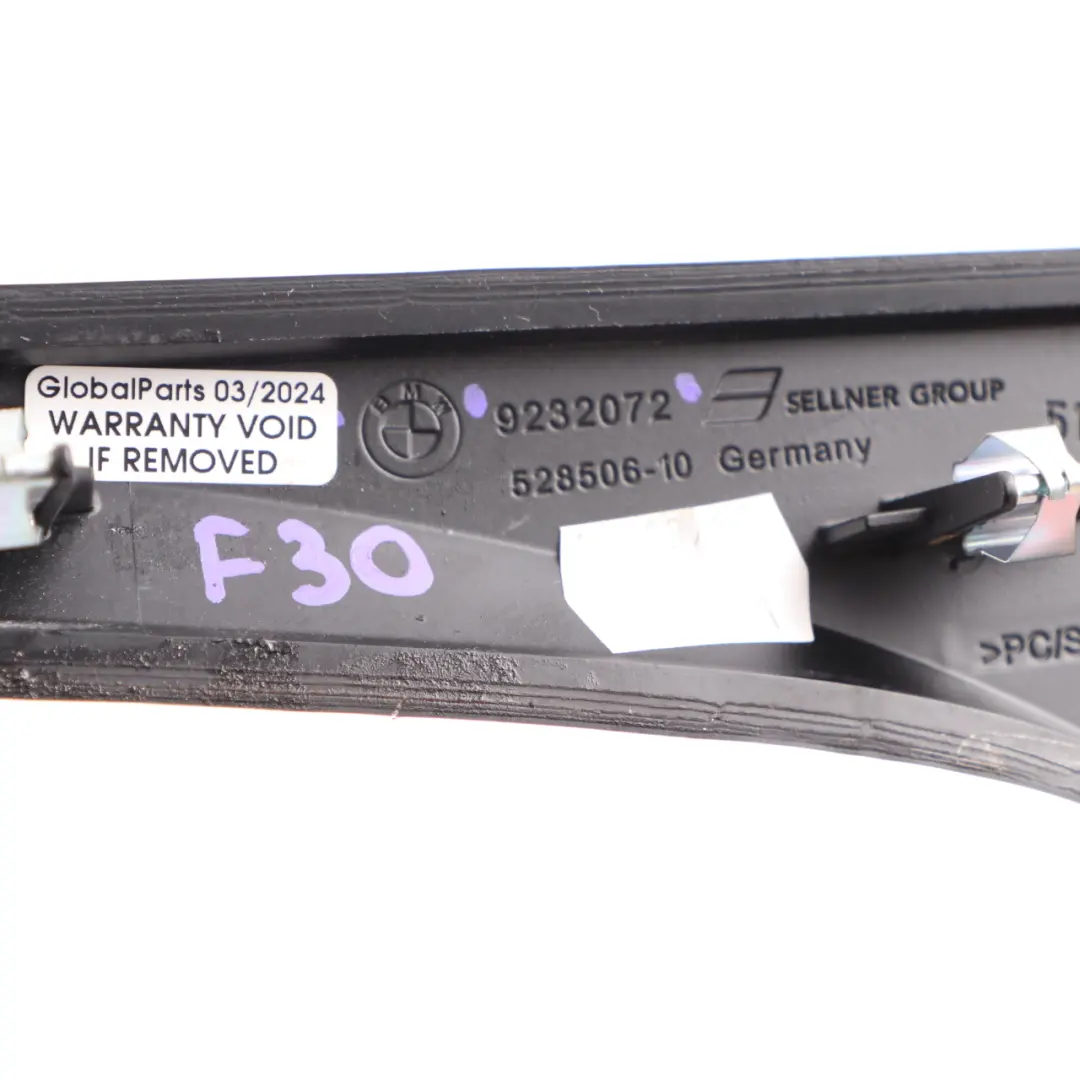  Decor BMW F30 Interior Centre Console Trim Panel High Gloss Black 9232072 - SKU rhd-9232072 - Part number 9232096