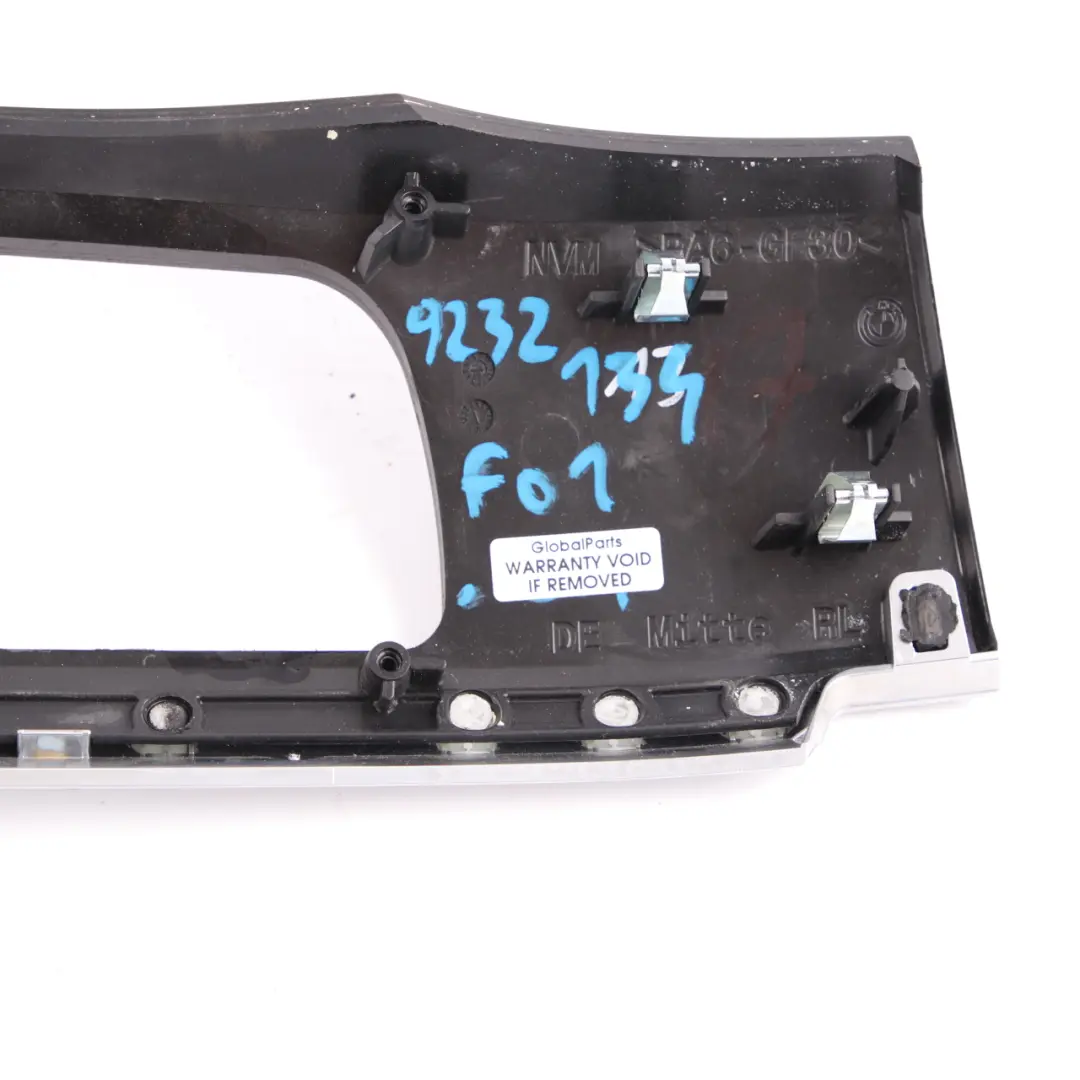 Dashboard Cover BMW F01 F02 LCI Center Trim Frame Panel Wood Ash Anthracite to with Part number 9232134 Dashboard Cover BMW F01 F02 LCI Center Trim Frame Panel Wood Ash Anthracite - SKU rhd-9232134 - Part number 9232134