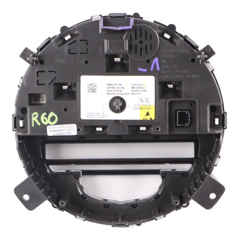 Speedometer Clock Mini R55 R56 LCI R61 JCW Speedo Instrument Cluster MPH to with Part number 9232433 Speedometer Clock Mini R55 R56 LCI R61 JCW Speedo Instrument Cluster MPH - SKU rhd-9232433-1 - Part number 9232433