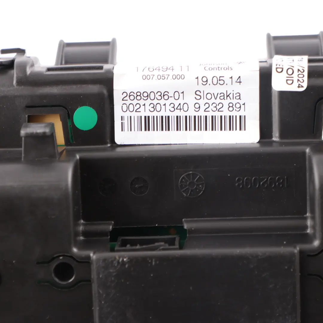 Instrument Cluster BMW F20 F21 Diesel Speedo Meter Clocks Manual to with Part number 9232891 Instrument Cluster BMW F20 F21 Diesel Speedo Meter Clocks Manual - SKU rhd-9232891-7 - Part number 9232891