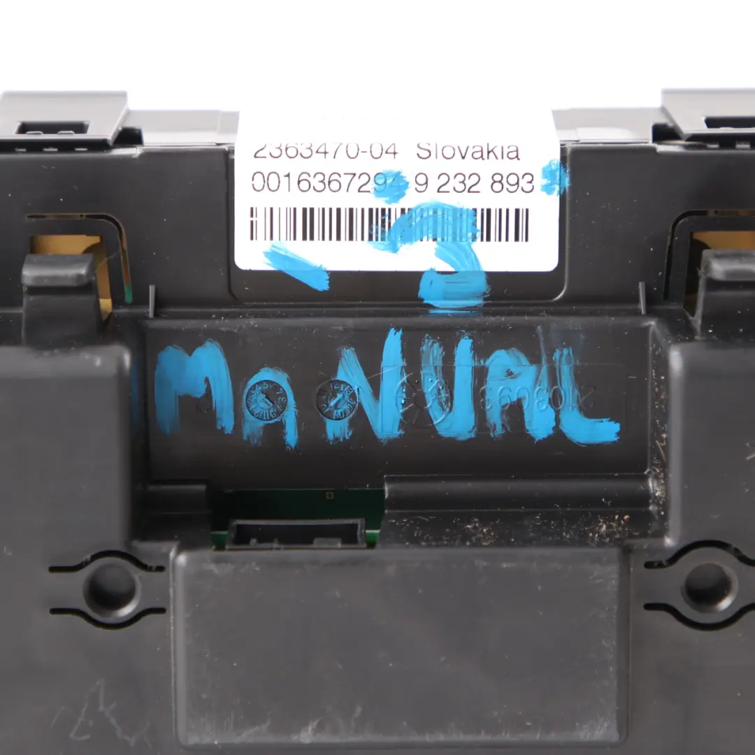 Instrument Cluster BMW F30 F31 Diesel Speedo Clocks Manual Transmission to with Part number 9232893 Instrument Cluster BMW F30 F31 Diesel Speedo Clocks Manual Transmission - SKU rhd-9232893-3 - Part number 9232893