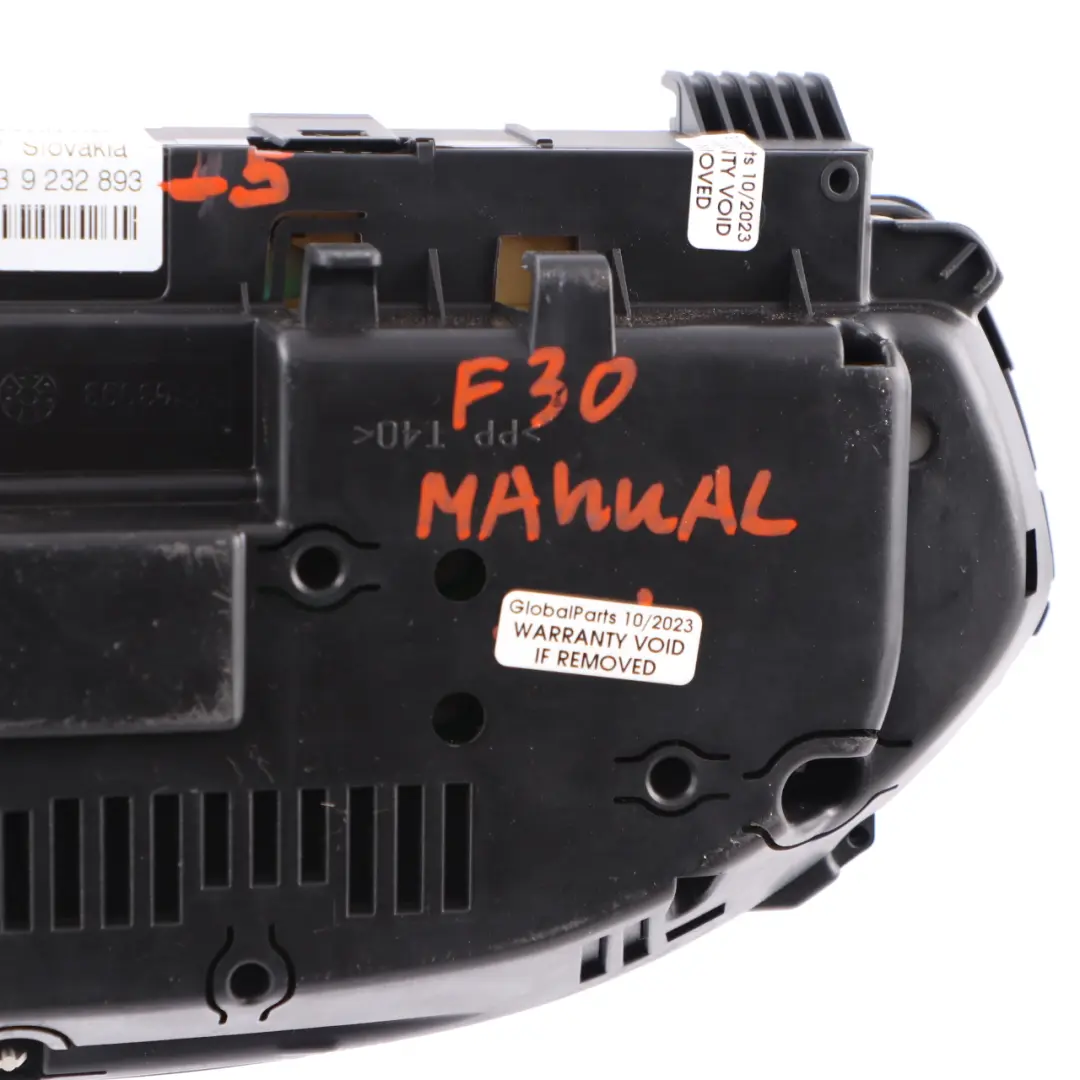  Instrument Cluster BMW F30 F31 Petrol Speedo Clocks Meter Manual MPH - SKU rhd-9232893-5 - Part number 9232893