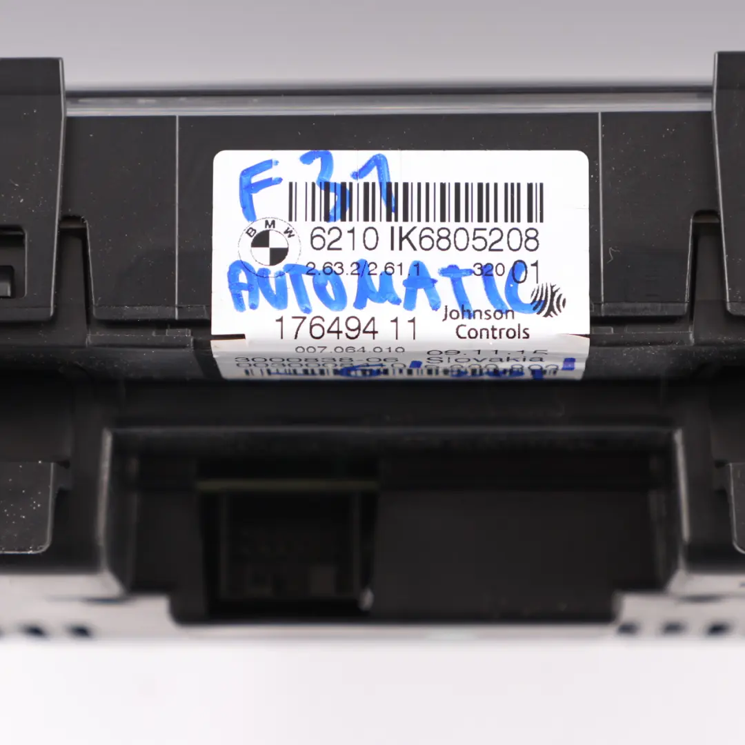 Instrument Cluster BMW F30 F31 Petrol Speedo Clocks Meter Automatic 9232893 to with Part number 6805208 Instrument Cluster BMW F30 F31 Petrol Speedo Clocks Meter Automatic 9232893 - SKU rhd-9232893-6 - Part number 6805208