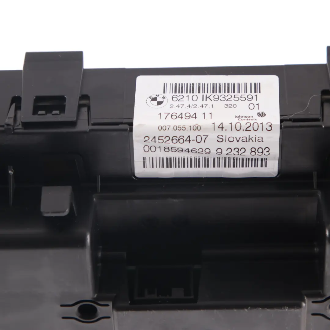 Instrument Cluster Speedo Clocks Manual 9232893 to BMW 3 Series F30 Petrol with Part number 8718257 BMW 3 Series F30 Petrol Instrument Cluster Speedo Clocks Manual 9232893 - SKU rhd-9232893 - Part number 8718257