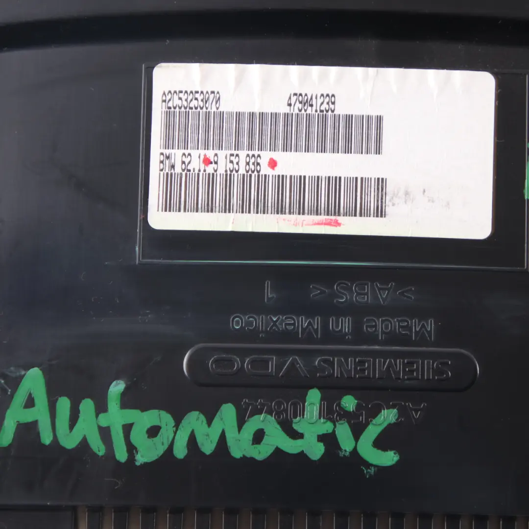 Instrument Cluster BMW X5 E70 Petrol Speedo Clocks Control Automatic to with Part number 9236811 Instrument Cluster BMW X5 E70 Petrol Speedo Clocks Control Automatic - SKU rhd-9236811 - Part number 9236811