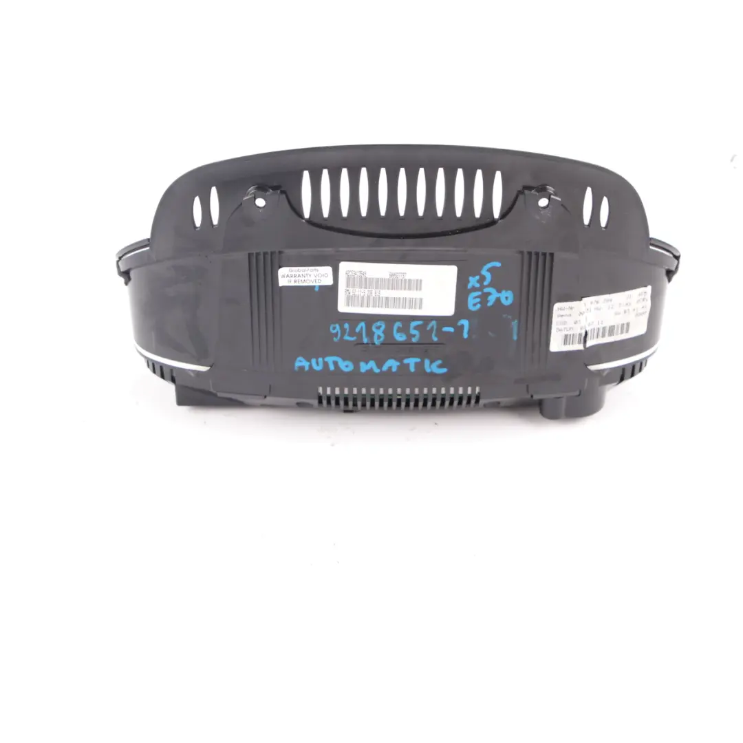 M57N2 Instrument Cluster Speedo Clocks Control Unit Automatic to BMW X5 E70 with Part number 9236819 BMW X5 E70 M57N2 Instrument Cluster Speedo Clocks Control Unit Automatic - SKU rhd-9236819 - Part number 9236819