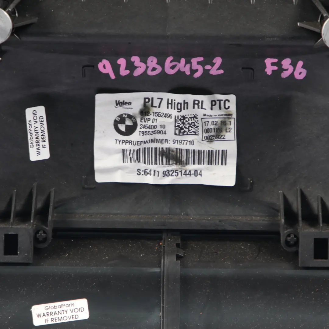  Heater Matrix BMW F20 F30 F32 F33 Complete Air Con Housing High Diesel 9325144 - SKU rhd-9238645-2 - Part number 9238645