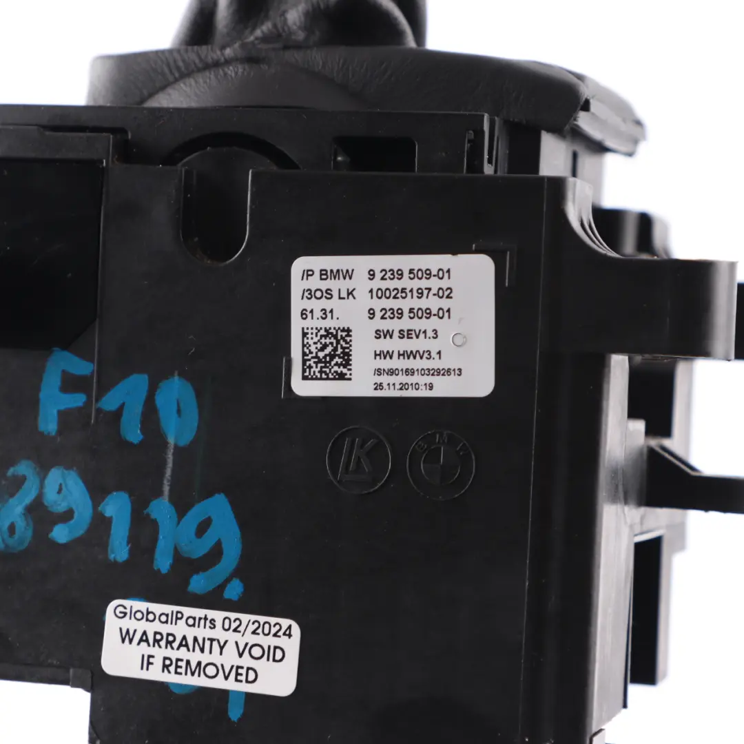 Selector BMW F10 F11 Gearshift Switch Automatic Transmission to Gear with Part number 9239509 Gear Selector BMW F10 F11 Gearshift Switch Automatic Transmission - SKU rhd-9239509 - Part number 9239509