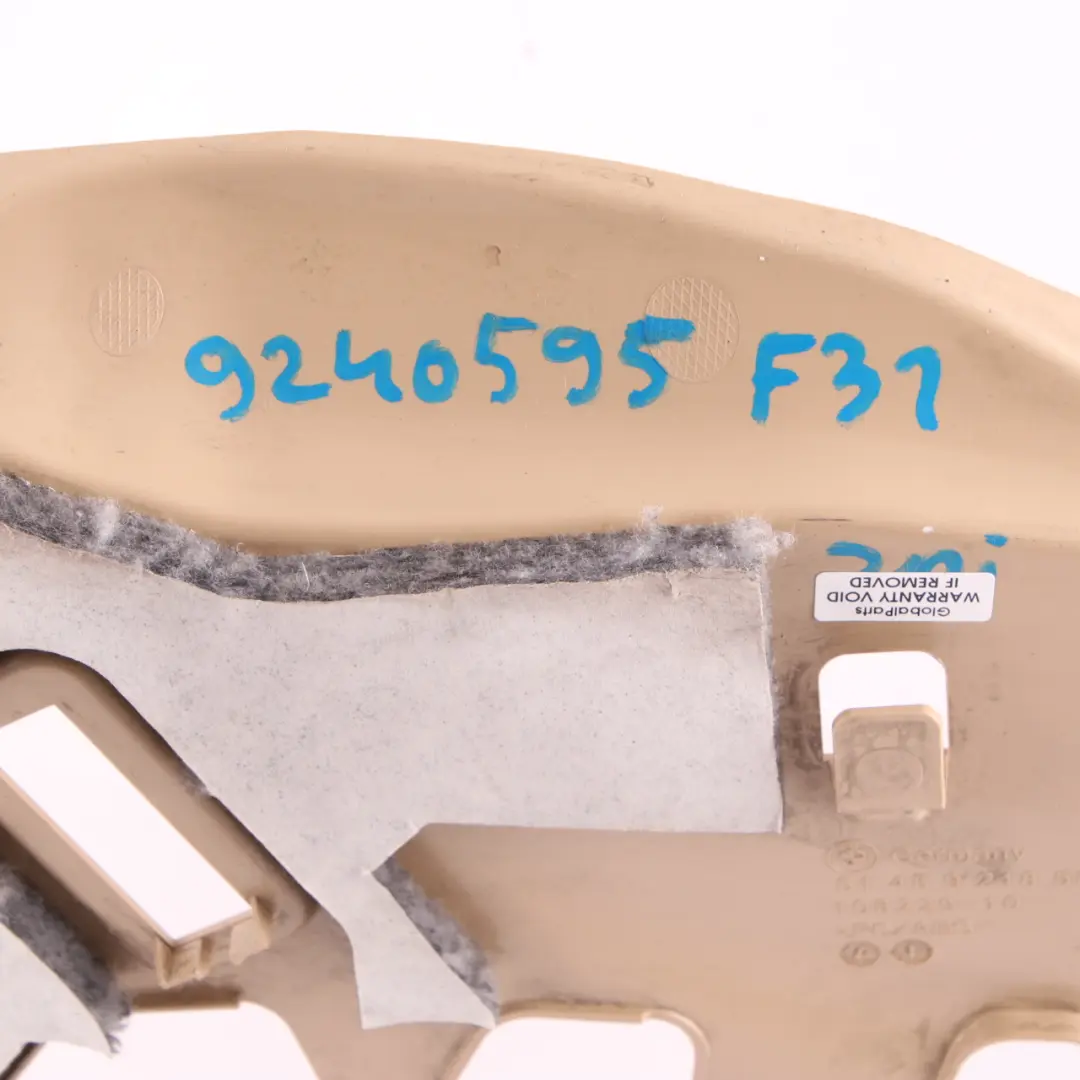  Dashboard Trim Panel BMW F30 F31 Passenger Footwell Cover Venetobeige 9218555 - SKU rhd-9240595 - Part number 9240595