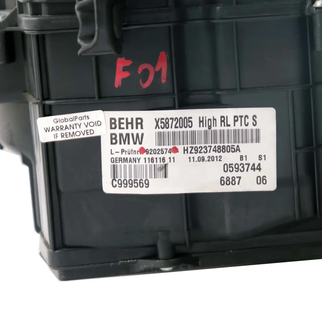 Heater Air Conditioning Matrix Housing Diesel 9202574 to BMW 5 7 F01 F02 F07 GT with Part number 9241197 BMW 5 7 F01 F02 F07 GT Heater Air Conditioning Matrix Housing Diesel 9202574 - SKU rhd-9241197 - Part number 9241197