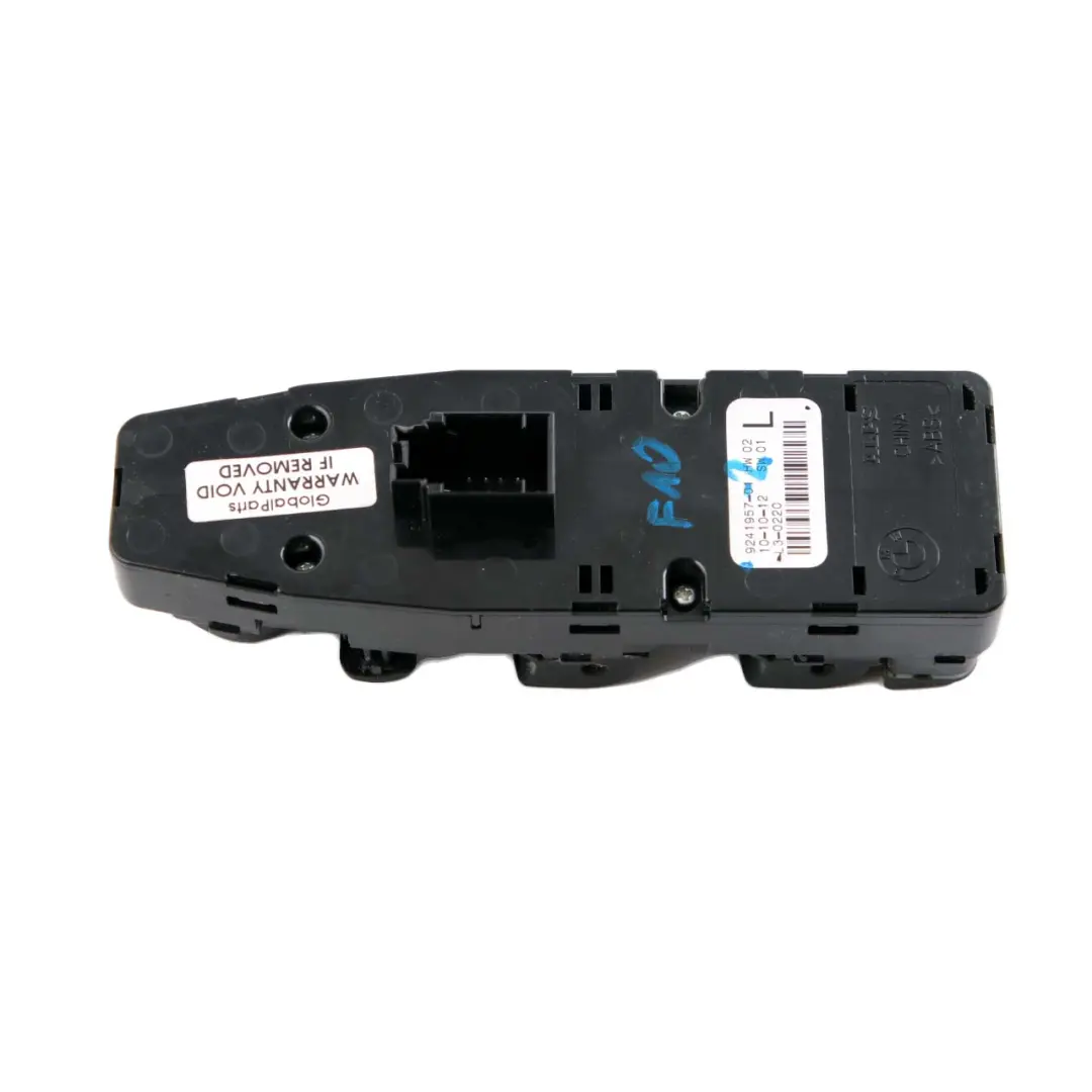 Door Window Lifter Switch Control Operating Unit to BMW 5 Series F10 F11 with Part number 9241957 BMW 5 Series F10 F11 Door Window Lifter Switch Control Operating Unit - SKU rhd-9241957-2 - Part number 9241957