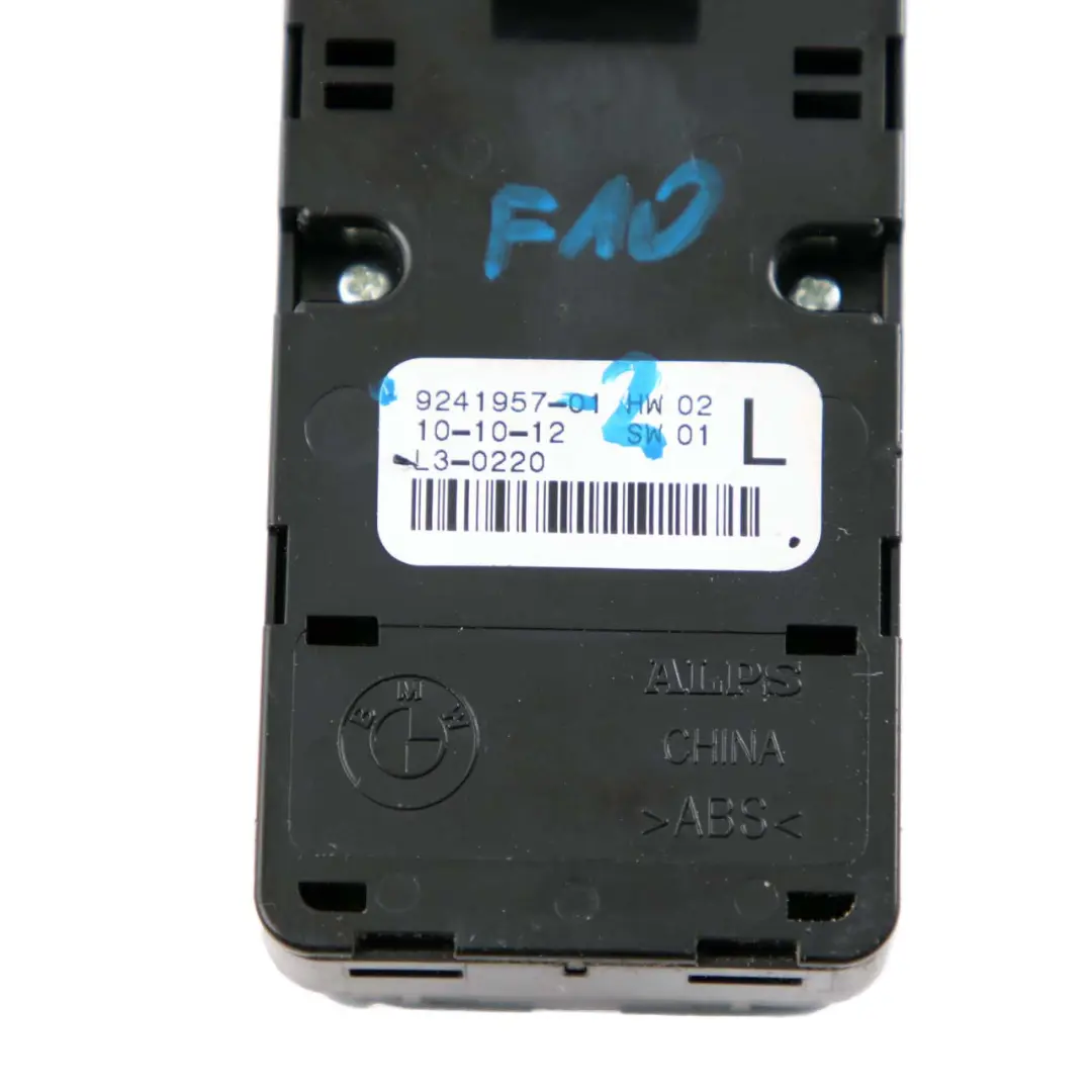 Door Window Lifter Switch Control Operating Unit to BMW 5 Series F10 F11 with Part number 9241957 BMW 5 Series F10 F11 Door Window Lifter Switch Control Operating Unit - SKU rhd-9241957-2 - Part number 9241957