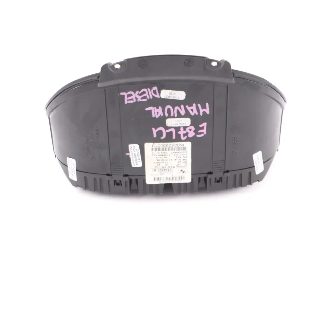 Instrument Cluster BMW E81 E87 LCI 120d N47 Diesel Speedo Clocks Manual to with Part number 9242335 Instrument Cluster BMW E81 E87 LCI 120d N47 Diesel Speedo Clocks Manual - SKU rhd-9242335 - Part number 9242335