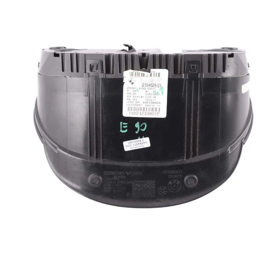 Instrument Cluster BMW E84 E90 Speedo Clocks Manual Petrol to with Part number 9242339 Instrument Cluster BMW E84 E90 Speedo Clocks Manual Petrol - SKU rhd-9242339-1 - Part number 9242339