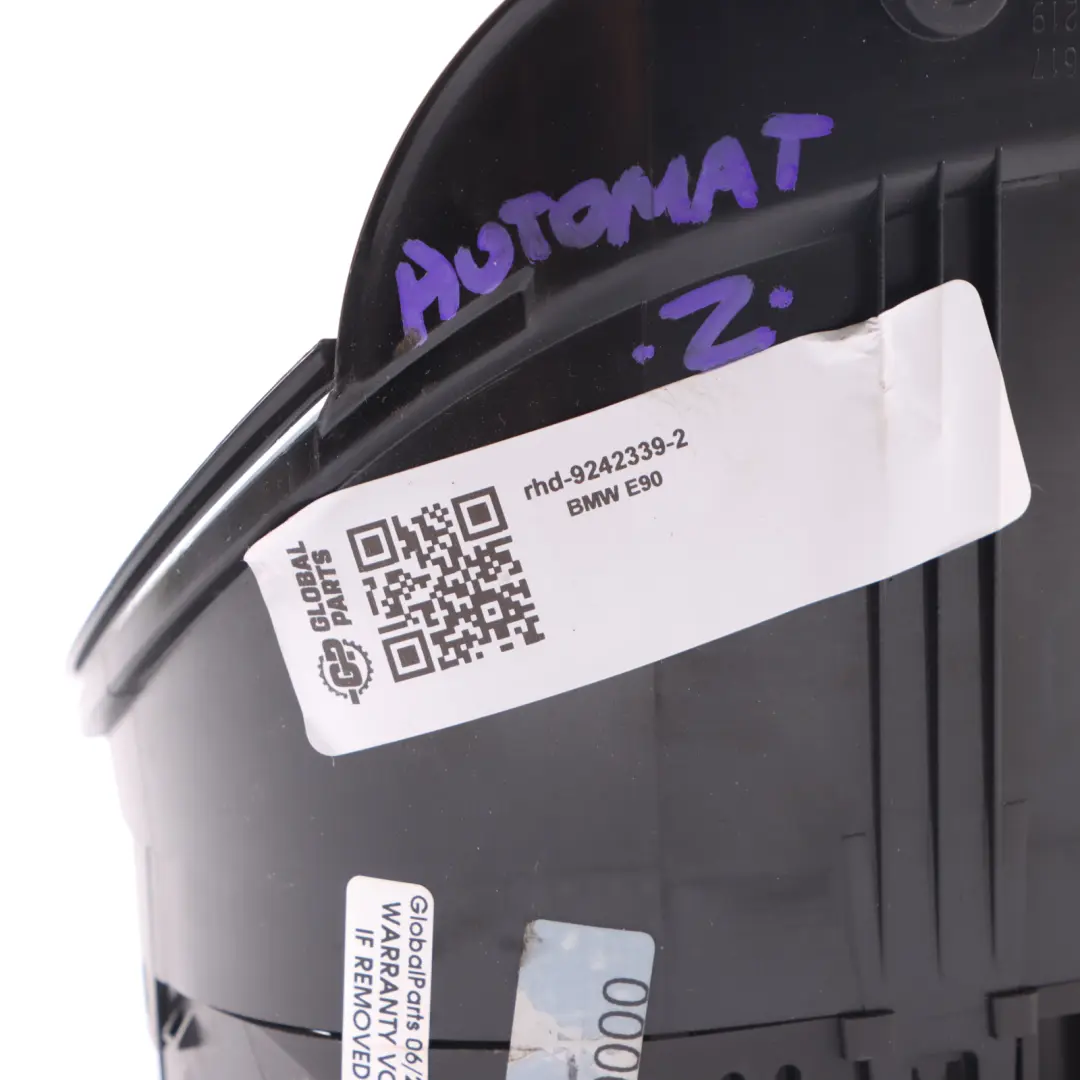 Instrument Cluster BMW E84 E90 Speedo Clocks AUTOMATIC Petrol to with Part number 9242339 Instrument Cluster BMW E84 E90 Speedo Clocks AUTOMATIC Petrol - SKU rhd-9242339-2 - Part number 9242339