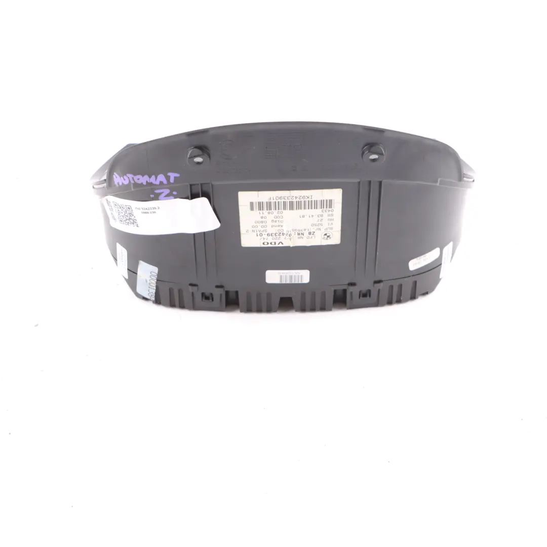 Instrument Cluster BMW E84 E90 Speedo Clocks AUTOMATIC Petrol - SKU rhd-9242339-2 - Part number 9242339