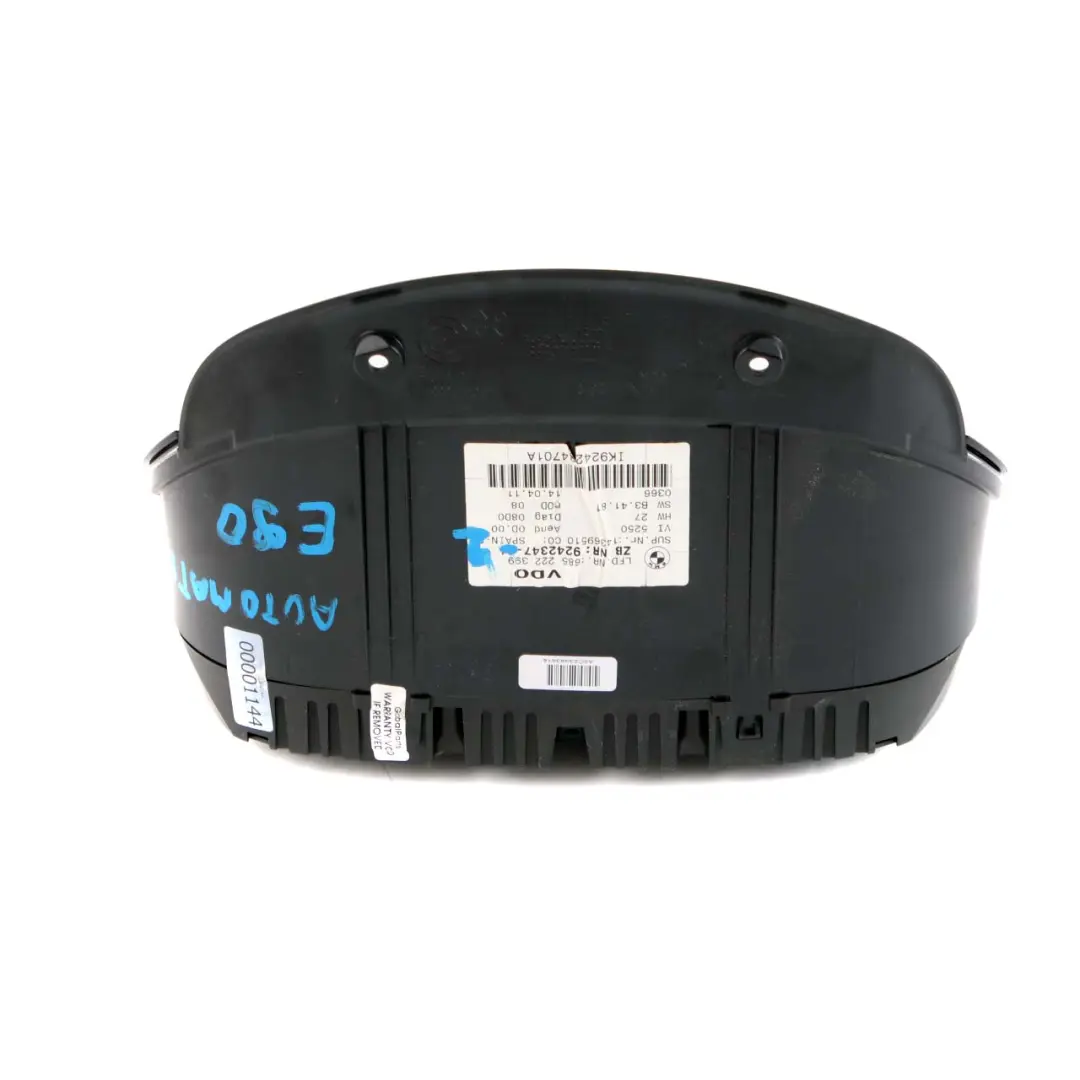 Instrument Cluster Speedo Clocks Diesel Automatic to BMW 3 X1 E84 E90 E91 2 with Part number 9242347 BMW 3 X1 E84 E90 E91 2 Instrument Cluster Speedo Clocks Diesel Automatic - SKU rhd-9242347-2 - Part number 9242347