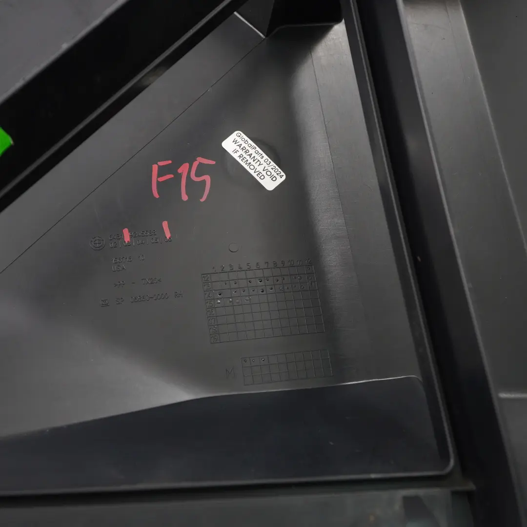  Housing BMW X5 F15 X6 Microfilter Cabin Filter Upper Top Housing Cover - SKU rhd-9245588 - Part number 9245588