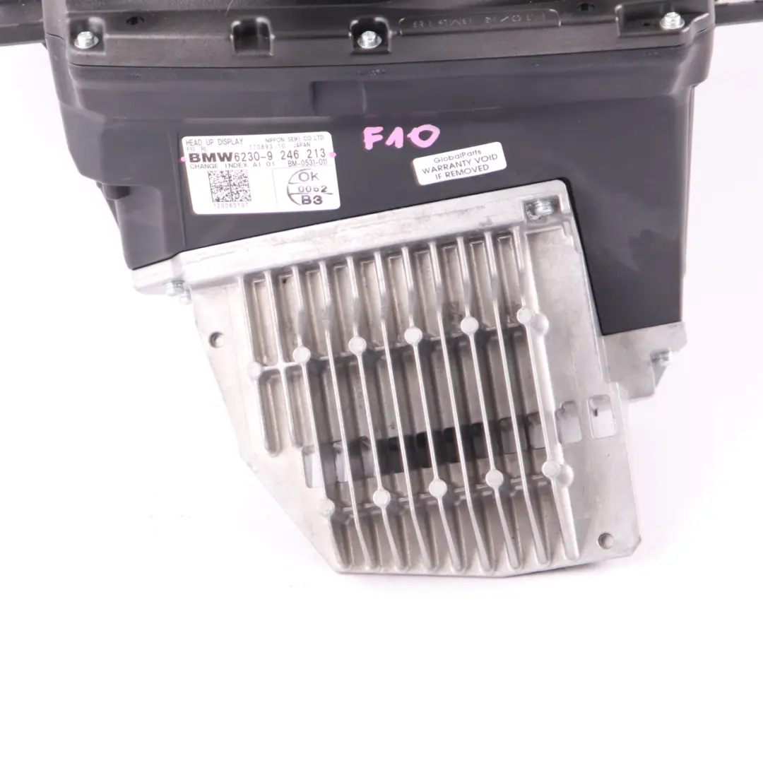 Head-Up Display BMW F10 F11 Hud Project Dash Screen Control Unit Module to with Part number 9246213 Head-Up Display BMW F10 F11 Hud Project Dash Screen Control Unit Module - SKU rhd-9246213 - Part number 9246213