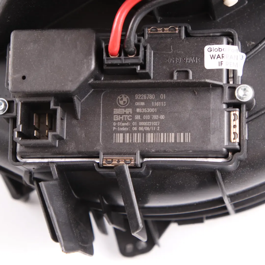 BMW F01 F10 F11 F12 Air Heater Fan Blower Unit Motor - SKU rhd-9248170-3 - Part number 9248170