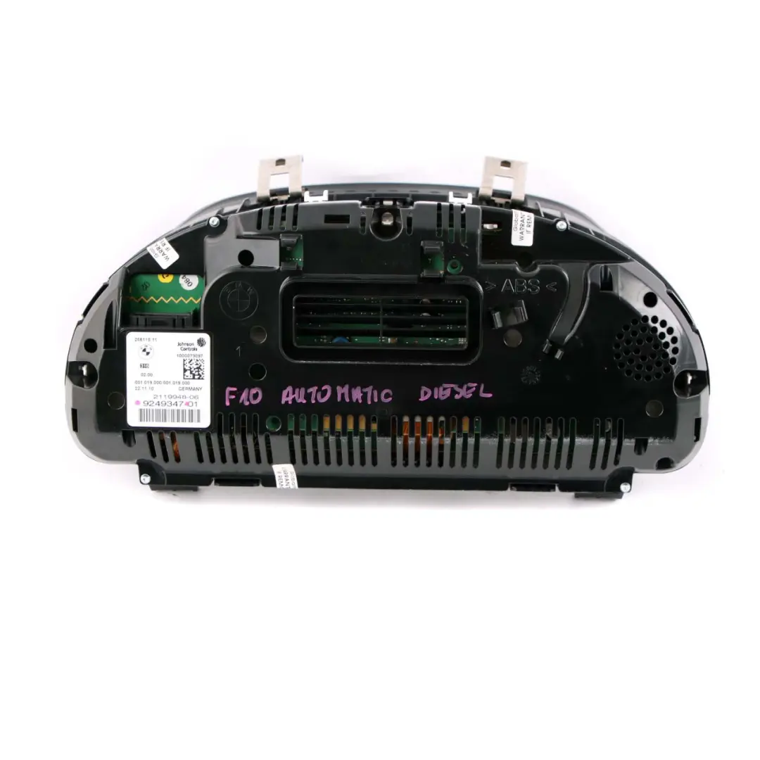 Instrument Cluster Speedo Clocks Automatic to BMW F10 F11 Diesel with Part number 9249347 BMW F10 F11 Diesel Instrument Cluster Speedo Clocks Automatic - SKU rhd-9249347 - Part number 9249347