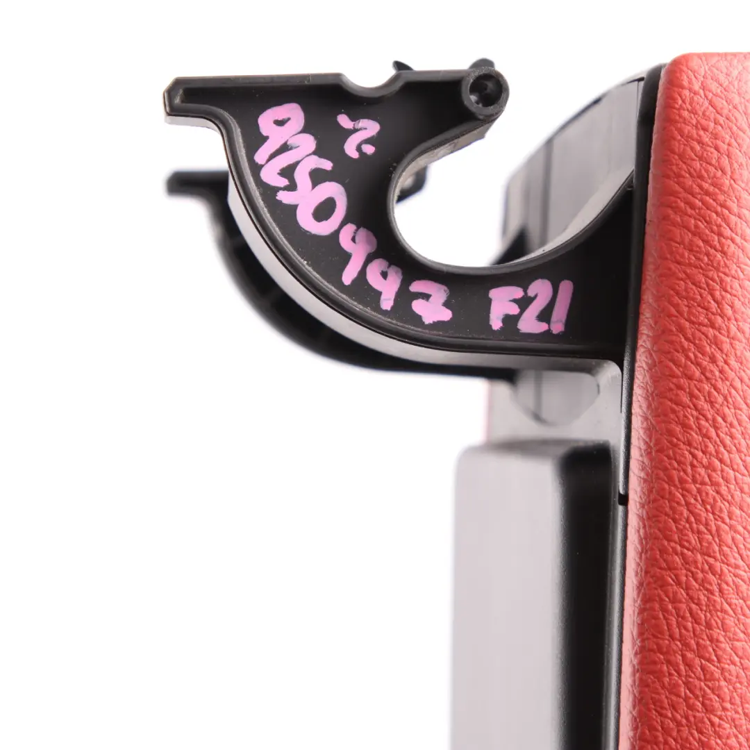 Centre Armrest Arm Rest Tray Cover Leather Dakota Korall-Rot to BMW F20 F22 with Part number 9250997 BMW F20 F22 Centre Armrest Arm Rest Tray Cover Leather Dakota Korall-Rot - SKU rhd-9250997 - Part number 9250997