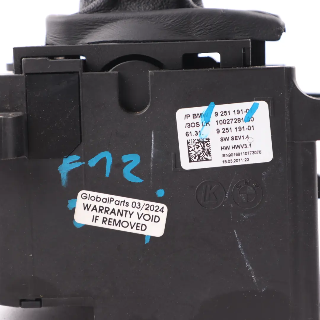 Lever BMW F12 F25 F10 F26 Gear Selector Switch Automatic Transmission 9251191 to with Part number 7950393 Lever BMW F12 F25 F10 F26 Gear Selector Switch Automatic Transmission 9251191 - SKU rhd-9251191 - Part number 7950393