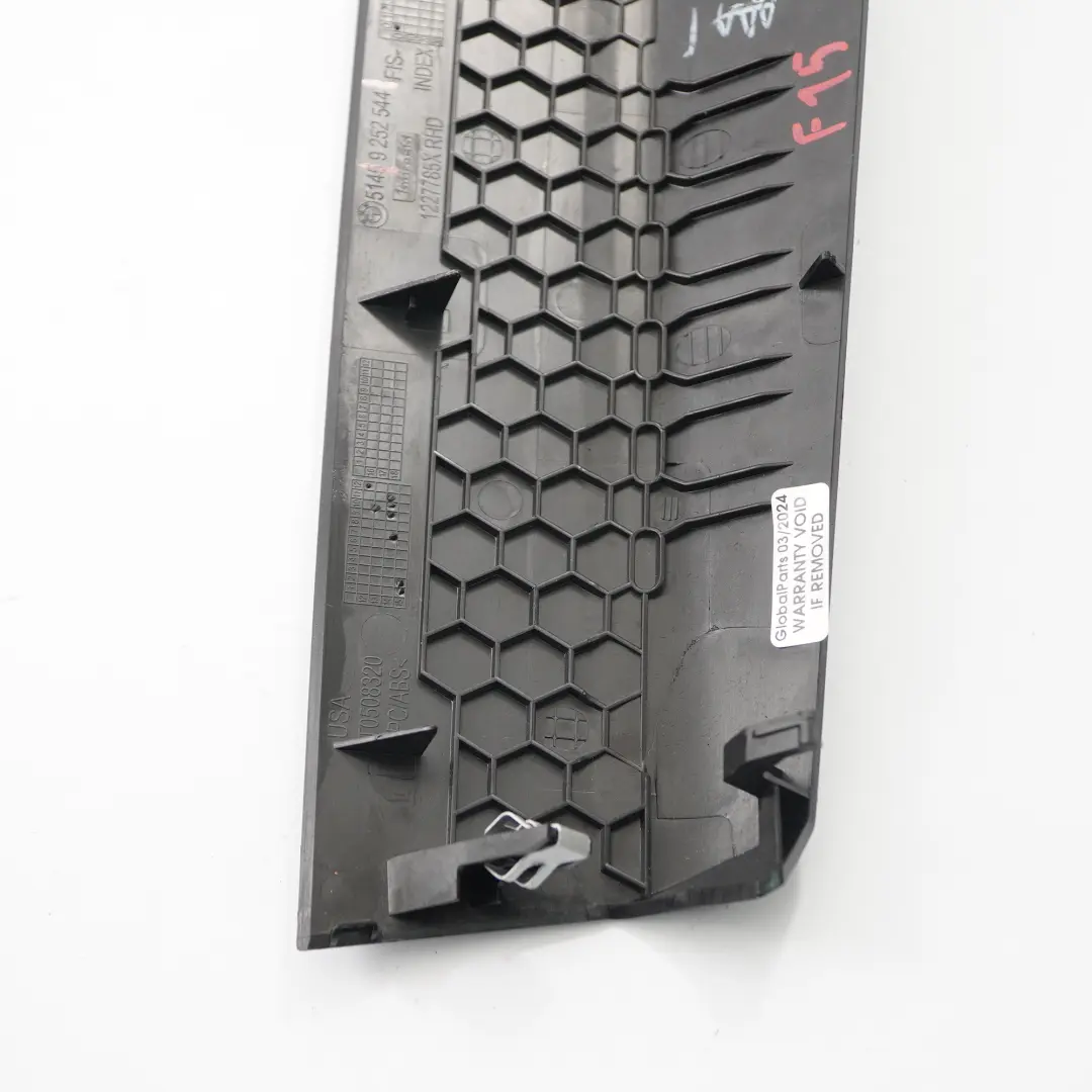 Dashboard Panel Driver Side Trim Lower Centerstack Cover to BMW X5 F15 with Part number 9252544 BMW X5 F15 Dashboard Panel Driver Side Trim Lower Centerstack Cover - SKU rhd-9252544 - Part number 9252544