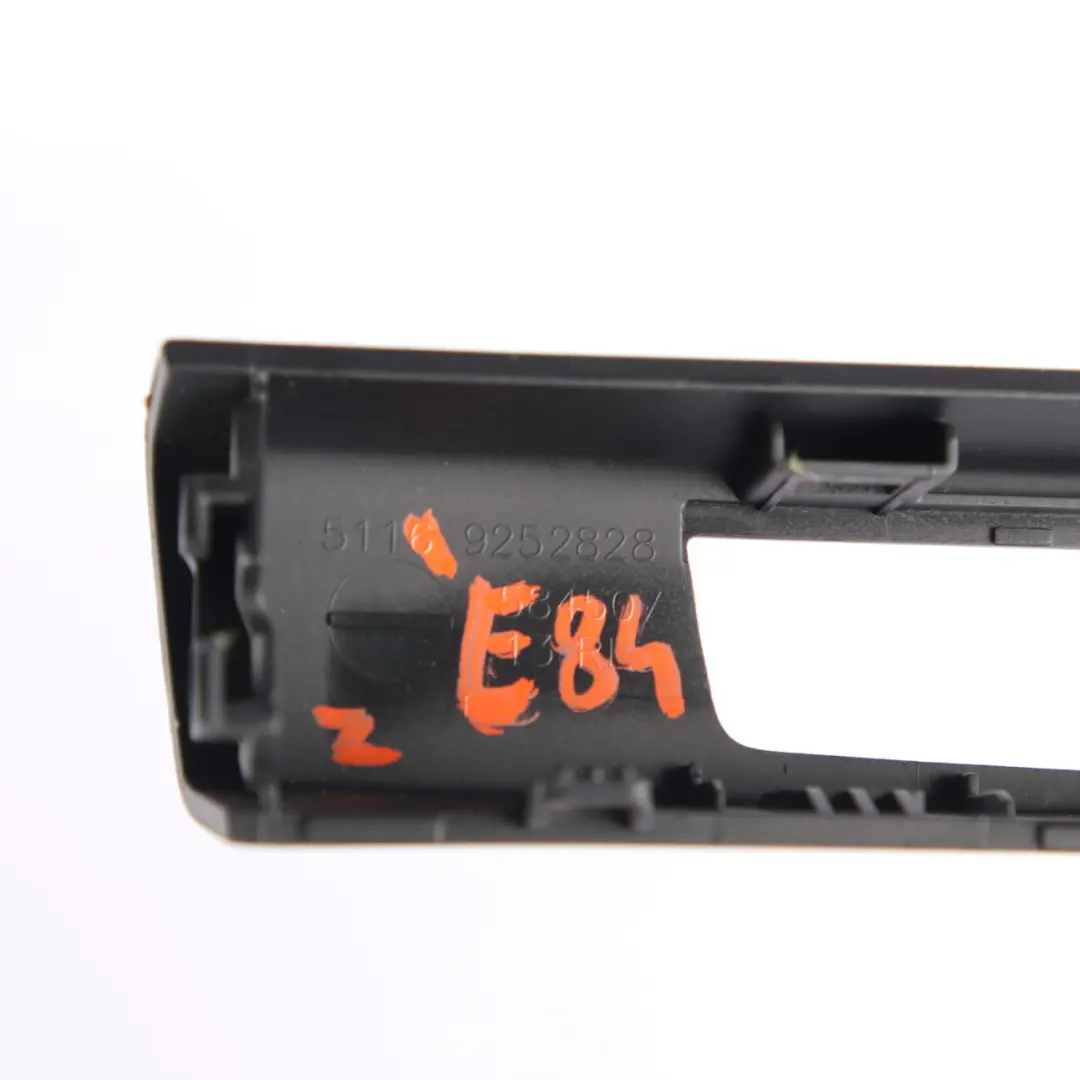 Centre Console Cover Switch Unit Trim Front Black 9252828 to BMW X1 E84 with Part number 9252869 BMW X1 E84 Centre Console Cover Switch Unit Trim Front Black 9252828 - SKU rhd-9252869 - Part number 9252869