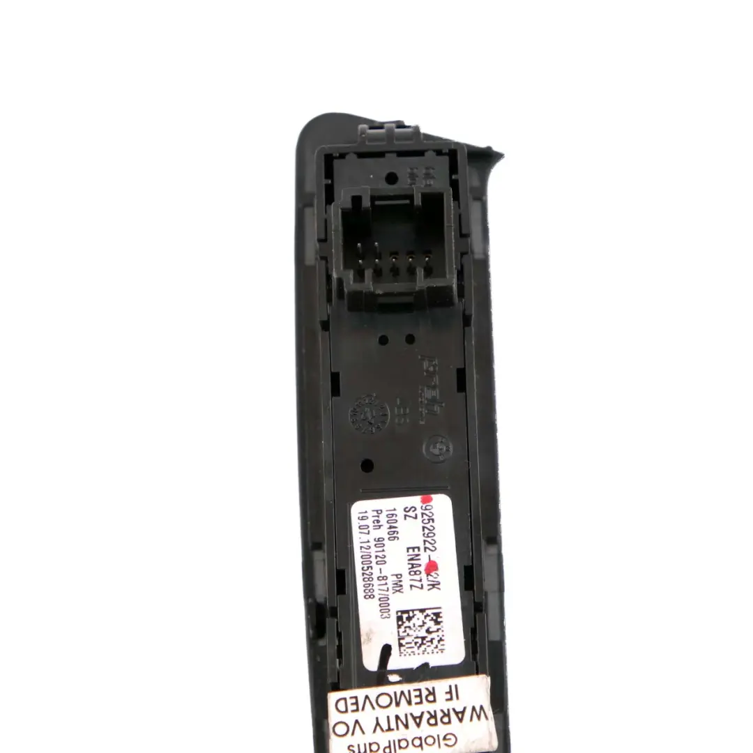 BMW 3 4 Series F30 F31 F32 Operating Unit Centre Console Switch Button - SKU rhd-9252922 - Part number 9252922