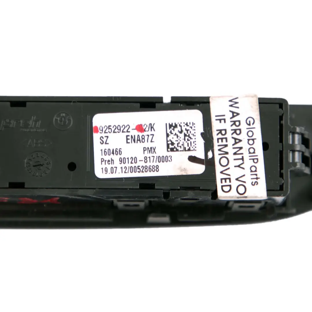 Operating Unit Centre Console Switch Button to BMW 3 4 Series F30 F31 F32 with Part number 9252922 BMW 3 4 Series F30 F31 F32 Operating Unit Centre Console Switch Button - SKU rhd-9252922 - Part number 9252922