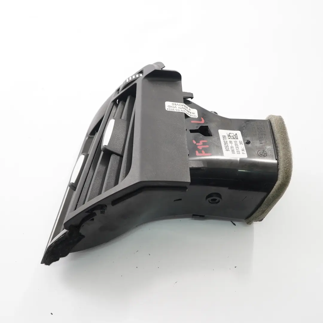 Dashboard Air Vent BMW X5 F15 X6 F16 Left N/S Dash Nozzle Grill to with Part number 9252927 Dashboard Air Vent BMW X5 F15 X6 F16 Left N/S Dash Nozzle Grill - SKU rhd-9252927 - Part number 9252927