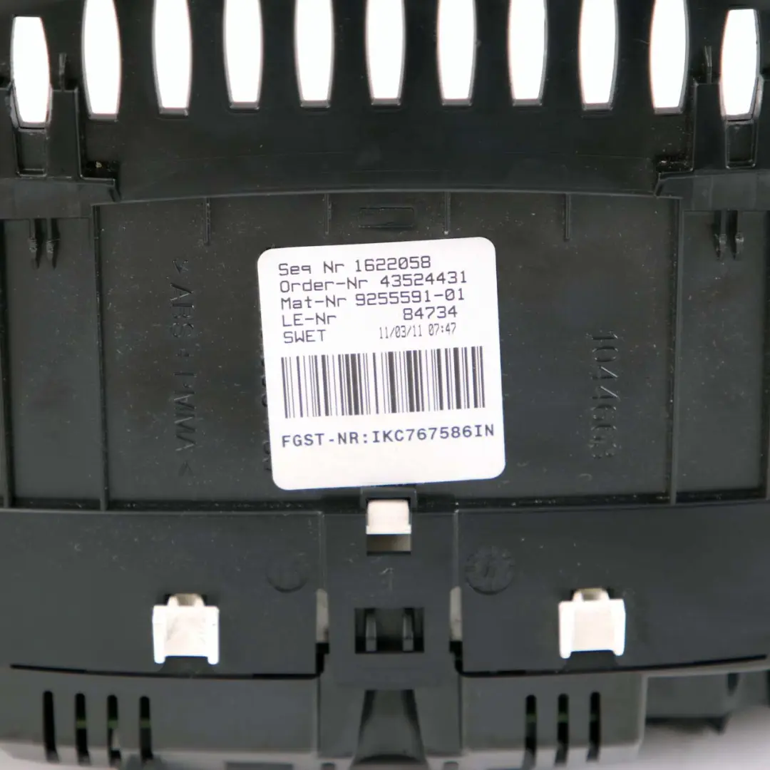 Instrument Cluster Speedo Clocks Automatic to BMW 5 Series F10 Diesel with Part number 9255591 BMW 5 Series F10 Diesel Instrument Cluster Speedo Clocks Automatic - SKU rhd-9255591 - Part number 9255591