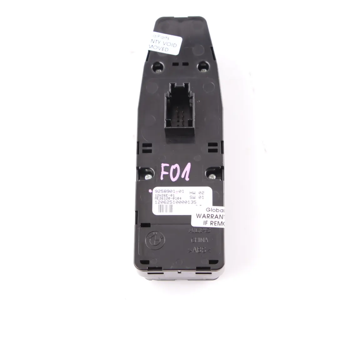  Window Lifter BMW F01 F02 Door Switch Control Unit Power Fold - SKU rhd-9258901-1 - Part number 9258901
