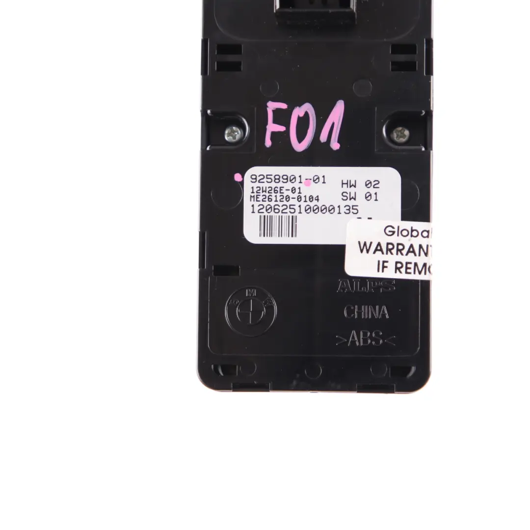  Window Lifter BMW F01 F02 Door Switch Control Unit Power Fold - SKU rhd-9258901-1 - Part number 9258901