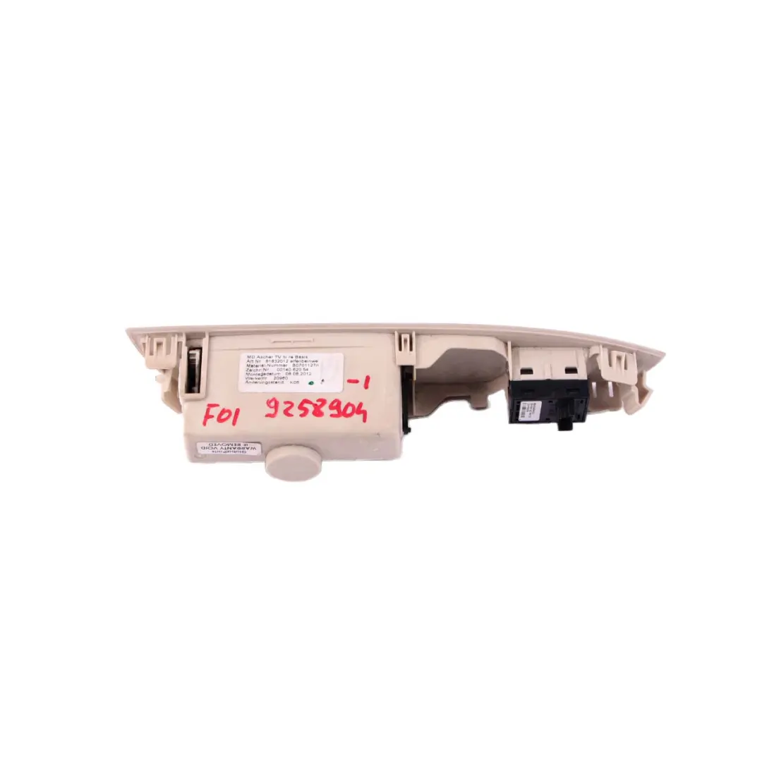 Right Door O/S Window Lifter Switch Ashtray Ivory White to BMW 7 F01 F02 Rear with Part number 9258904 BMW 7 F01 F02 Rear Right Door O/S Window Lifter Switch Ashtray Ivory White - SKU rhd-9258904-1 - Part number 9258904