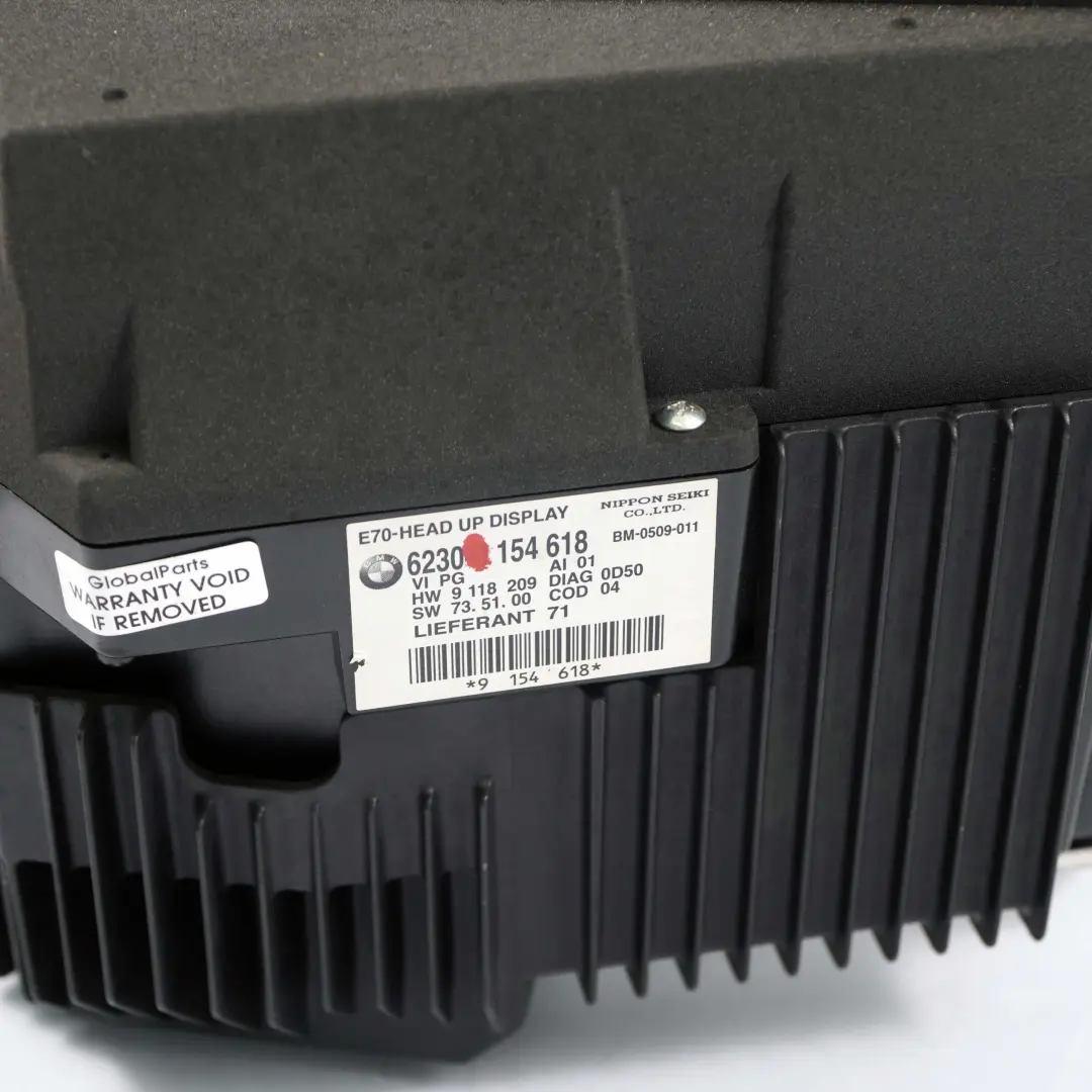  Head-Up Display BMW X5 E70 Hud Project Dash Screen Control Unit Module 9154618 - SKU rhd-9262180 - Part number 9262180