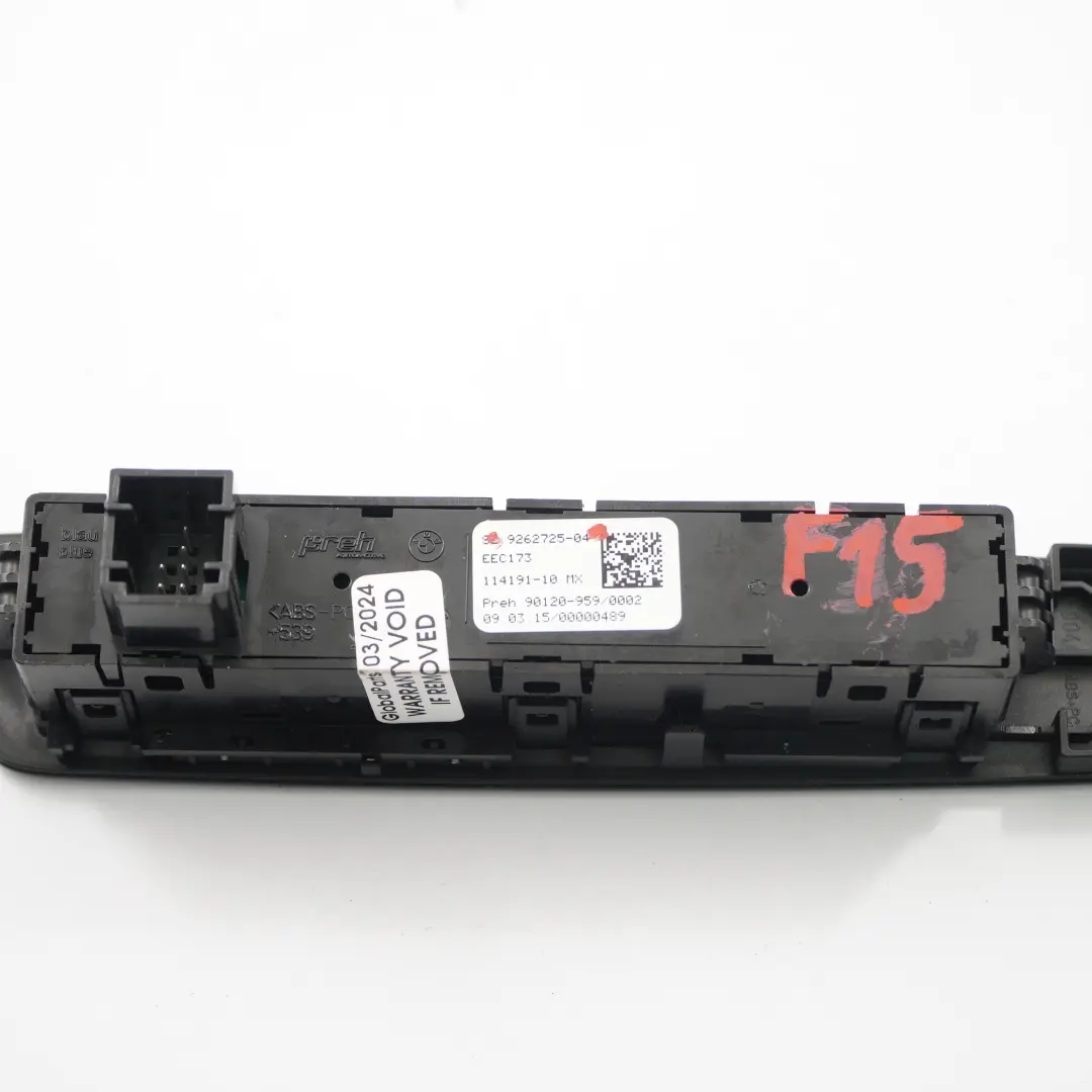 Centre Console Control Panel Switch Button PDC ESP Sport to BMW X5 F15 with Part number 9262725 BMW X5 F15 Centre Console Control Panel Switch Button PDC ESP Sport - SKU rhd-9262725 - Part number 9262725