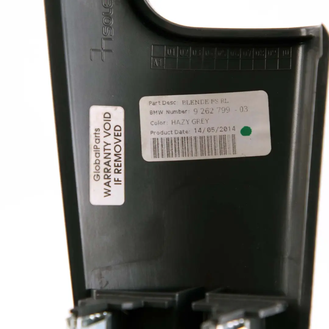 Decorative Trim Cover Driver's Side Hazy Grey to Mini Cooper One F55 F56 with Part number 9262799 Mini Cooper One F55 F56 Decorative Trim Cover Driver's Side Hazy Grey - SKU rhd-9262799 - Part number 9262799