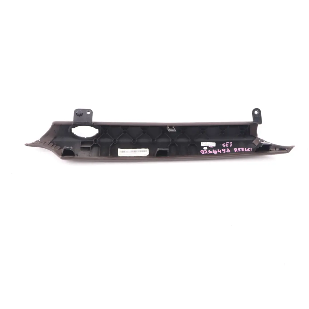 Dashboard Dash Trim Cover Armrest Panel Set Leather Dark Truffle to Mini R57 LCI with Part number 9264498 Mini R57 LCI Dashboard Dash Trim Cover Armrest Panel Set Leather Dark Truffle - SKU rhd-9264498 - Part number 9264498