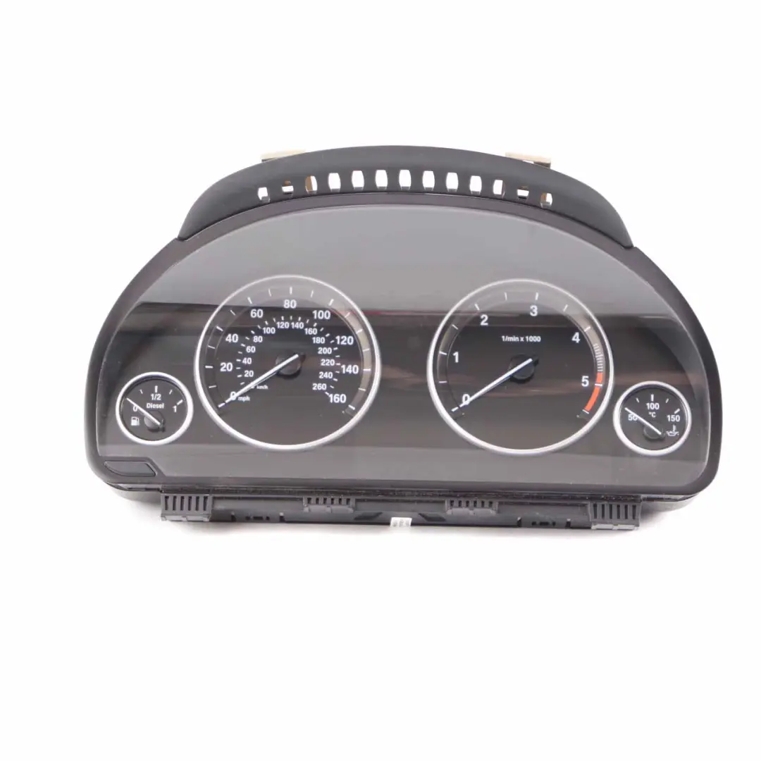 Instrument Cluster BMW F10 F11 Diesel Speedo Meter Clocks Manual to with Part number 9265181 Instrument Cluster BMW F10 F11 Diesel Speedo Meter Clocks Manual - SKU rhd-9265181-1 - Part number 9265181