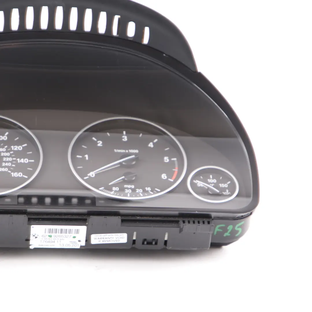 Instrument Cluster Speedo Clocks Meter Manual to BMW X3 F25 Diesel with Part number 9265327 BMW X3 F25 Diesel Instrument Cluster Speedo Clocks Meter Manual - SKU rhd-9265327 - Part number 9265327