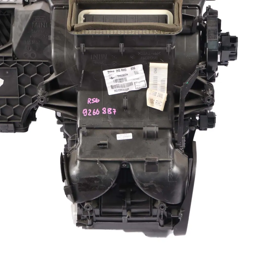 Heater Blower Matrix Box Valeo to Mini Cooper One R56 R57 R58 R59 with Part number 9266887 Mini Cooper One R56 R57 R58 R59 Heater Blower Matrix Box Valeo - SKU rhd-9266887 - Part number 9266887