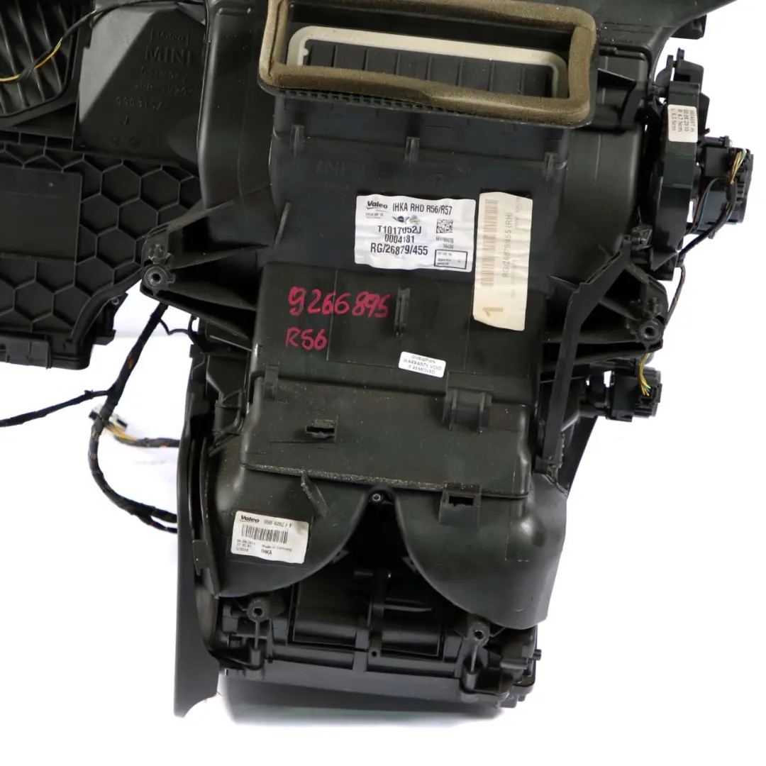 Heater Blower Matrix Box Valeo Petrol 9240706 to Mini Cooper One R56 R57 R58 with Part number 9266895 Mini Cooper One R56 R57 R58 Heater Blower Matrix Box Valeo Petrol 9240706 - SKU rhd-9266895 - Part number 9266895