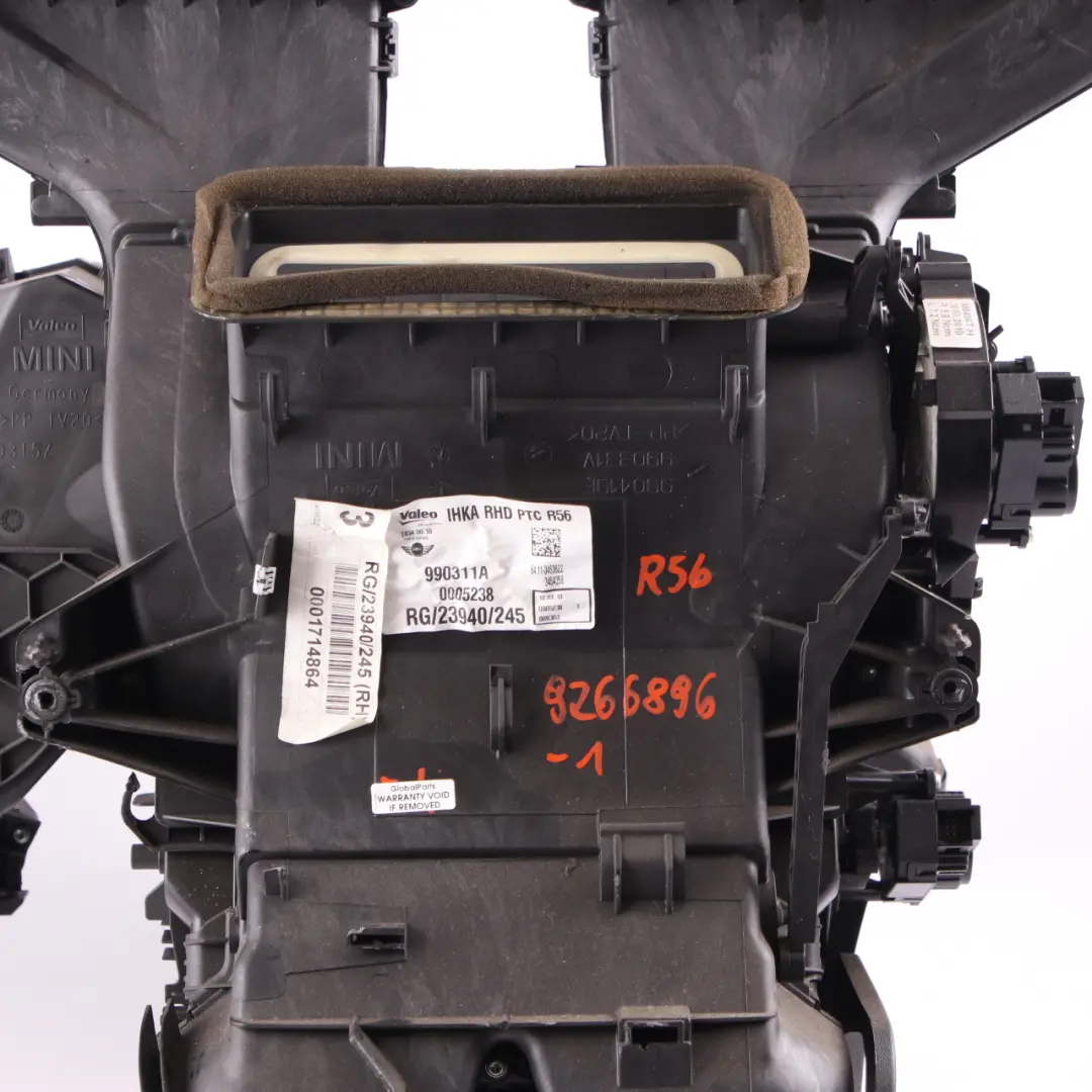 Mini R56 R57 Heater Air Conditioning A/C Blower Matrix Box Valeo Diesel 3453622 - SKU rhd-9266896-1 - Part number 9266896