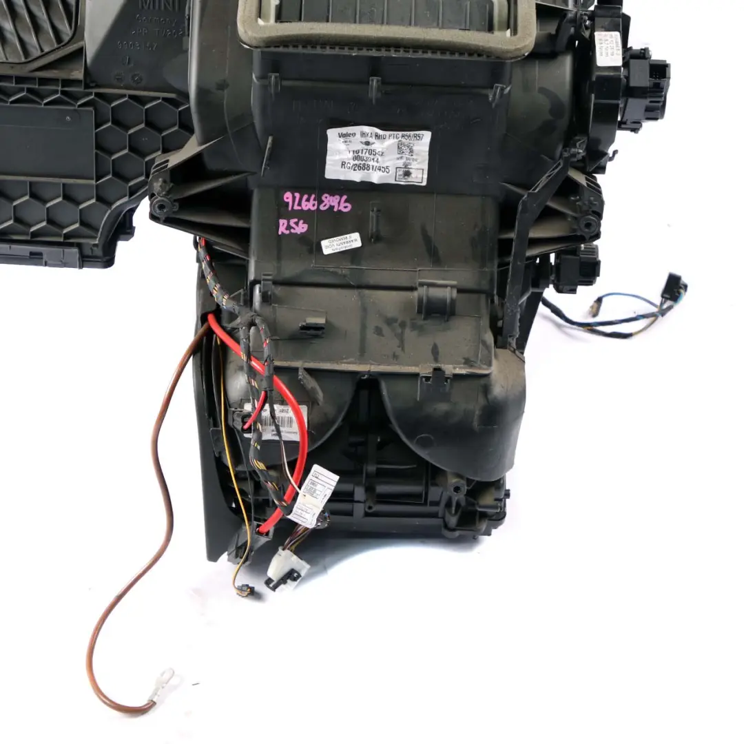 Heater Air Conditioning A/C Blower Matrix Box Valeo Diesel 9240708 to Mini R56 R57 with Part number 9266896 Mini R56 R57 Heater Air Conditioning A/C Blower Matrix Box Valeo Diesel 9240708 - SKU rhd-9266896 - Part number 9266896