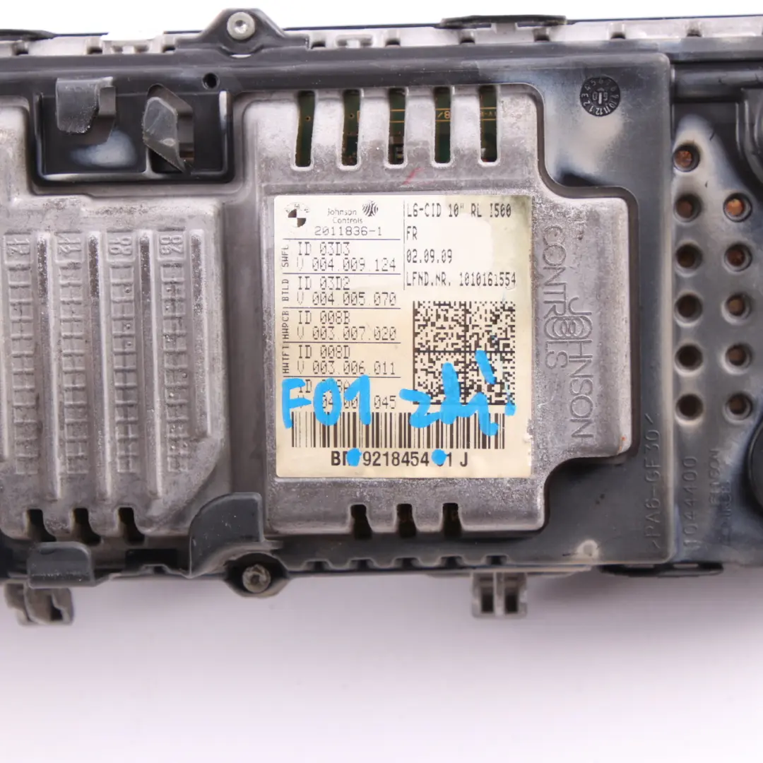 BMW F01 Display Screen On-Board Central Information Monitor 10,25" 9218454 - SKU rhd-9268710 - Part number 9284970