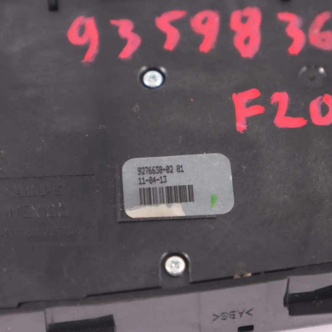 Seat Switch BMW F20 F30 F31 X3 F25 Front Right O/S Adjustment Memory - SKU rhd-9276630 - Part number 9276630