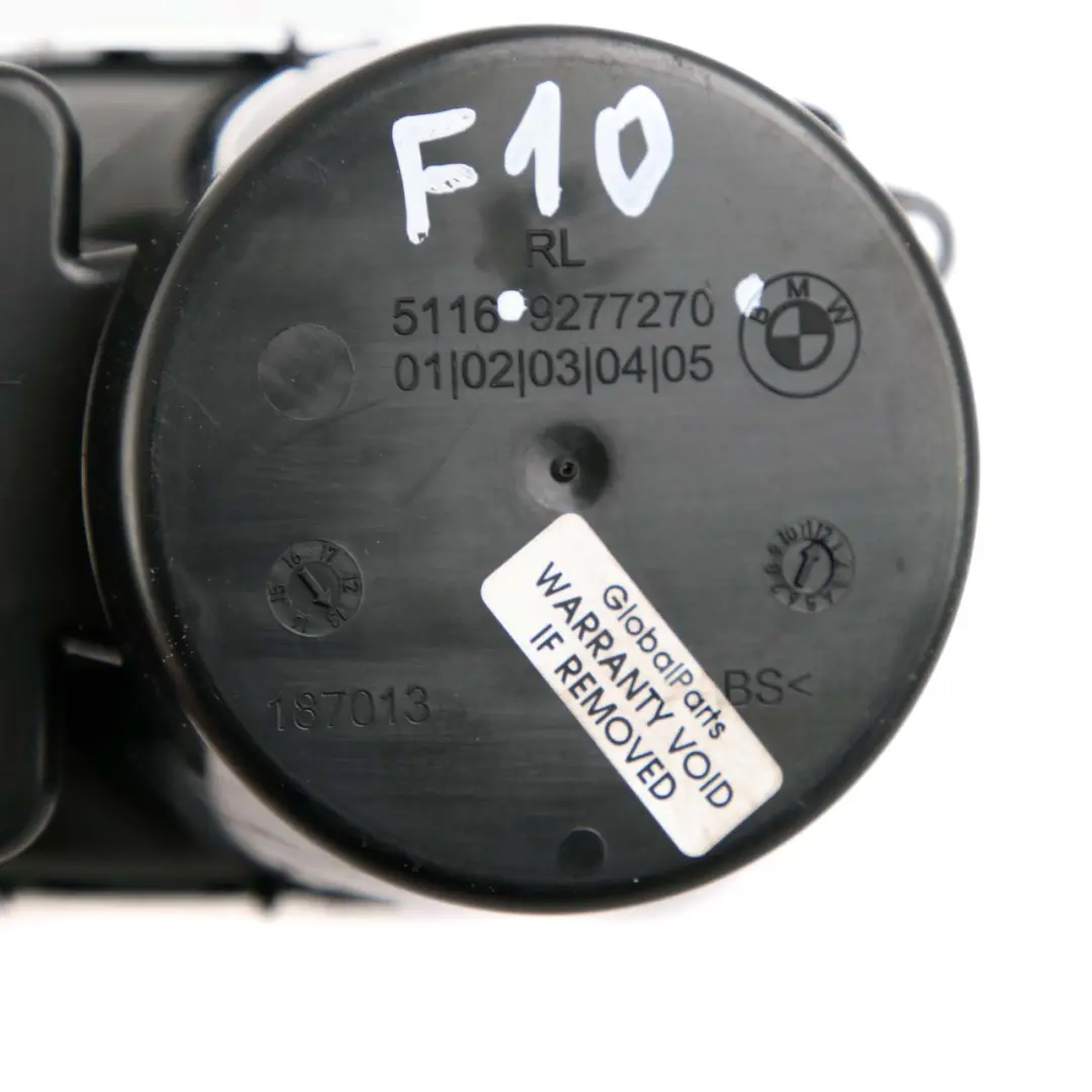 BMW 5 Series F10 F11 LCI Cup Drink Holder Centre Console Middle Black - SKU rhd-9277270 - Part number 9277270