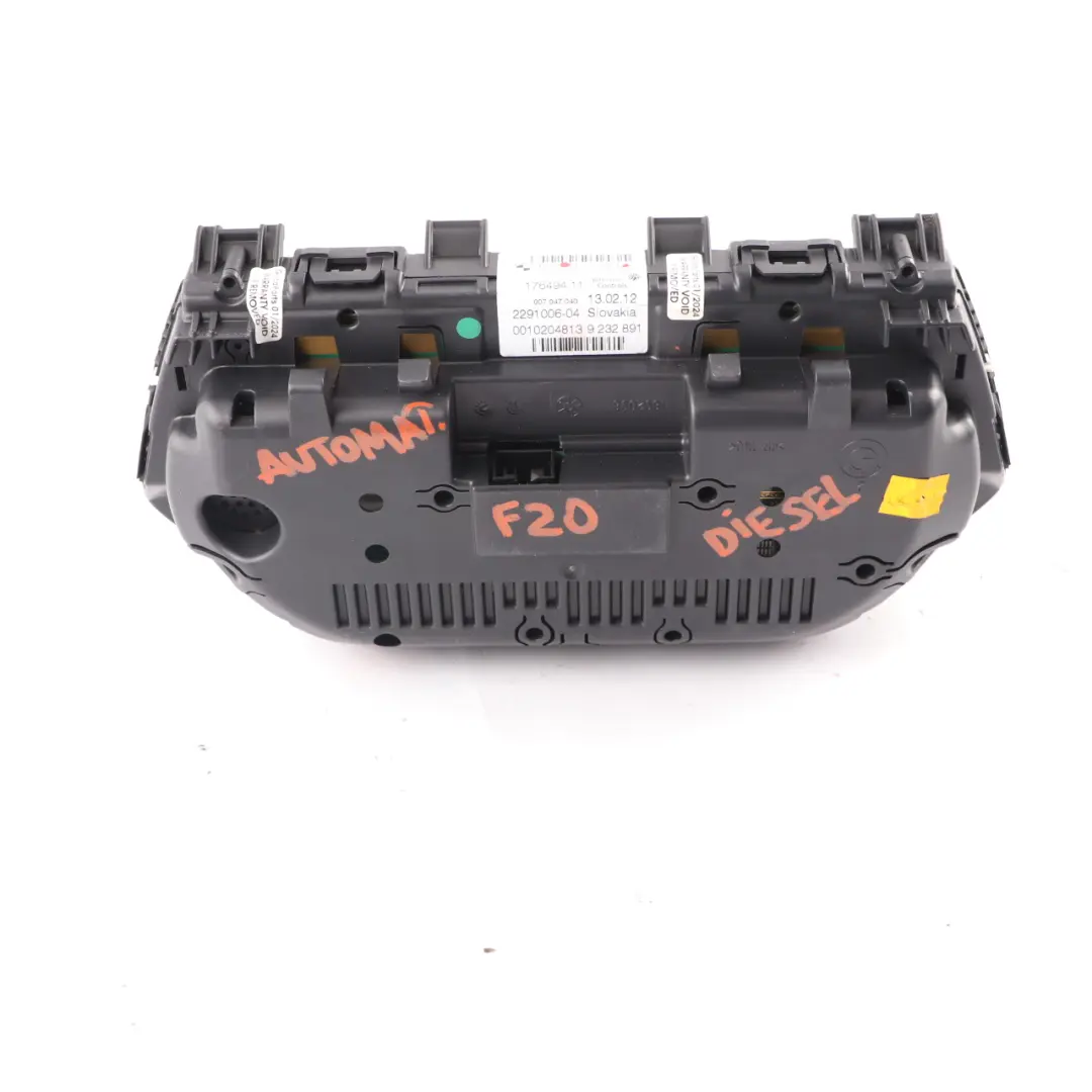 Instrument Cluster BMW F20 F21 Diesel Speedo Meter Clocks Automatic to with Part number 9277543 Instrument Cluster BMW F20 F21 Diesel Speedo Meter Clocks Automatic - SKU rhd-9277543 - Part number 9277543